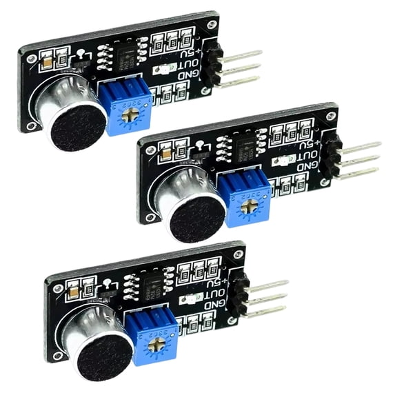 LM393 Sound Detection Sensors Module Low Levels Single Channel Output High Sensitivity For Microcontroller Projects