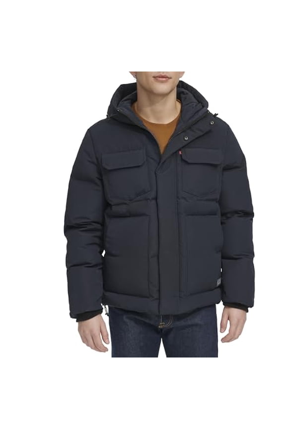 LM4RP235 Levi's Men's Softshell Trucker Jacket Navy Small