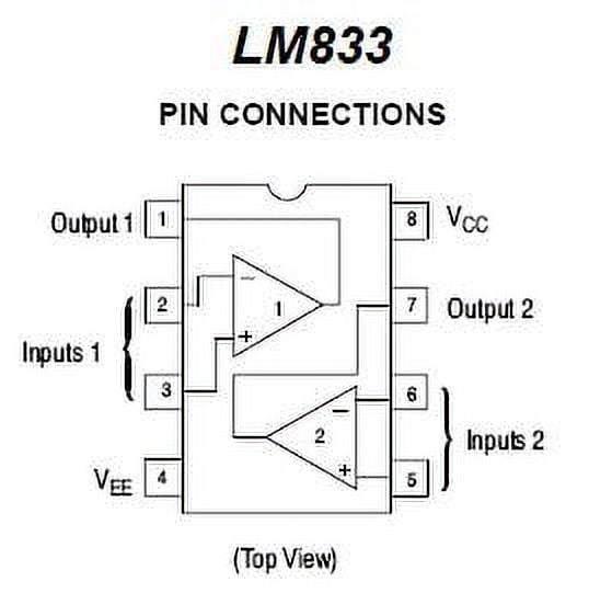 LM833 IC LINEAR - Op Amp - 10 pieces - Walmart.com