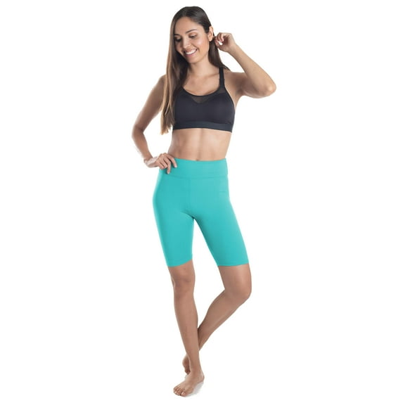 LMB Biker Shorts for Women Extra Soft Fabric - Plus Size (L - 2XL) Mint