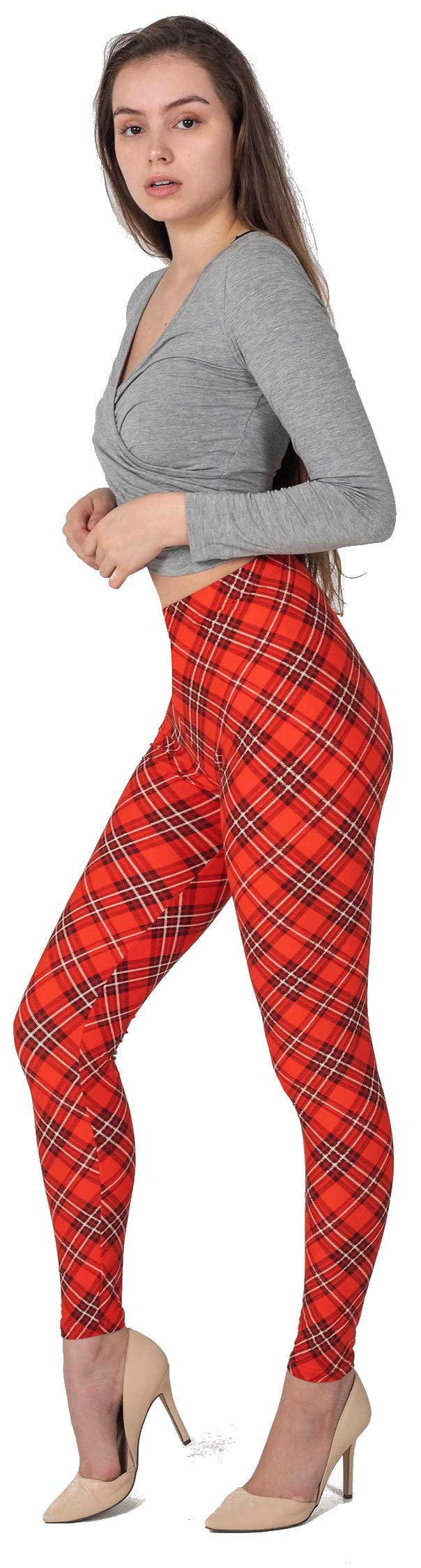 Lush Moda Extra Soft Leggings - High Waist Yoga Pants, Mocha, Plus Size Friendly - View #8