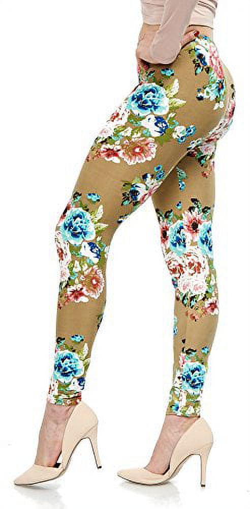 Lush Moda Extra Soft Leggings - High Waist Yoga Pants, Mocha, Plus Size Friendly - View #7
