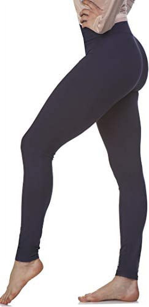 LMB Lush Moda Leggings for Women with Comfortable Yoga Waistband - Buttery  Soft in Many of Colors - fits X-Large to 3X-Large, Dark Navy