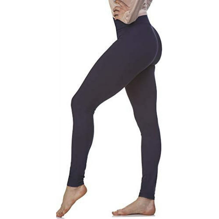 LMB Lush Moda Leggings for Women with Comfortable Yoga Waistband - Buttery  Soft in Many of Colors - fits X-Large to 3X-Large, Dark Navy 