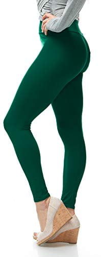 LMB Lush Moda Leggings for Women with Comfortable Yoga Waistband - Buttery  Soft in Many of Colors - fits X-Small to X-Large, Forest Biome 