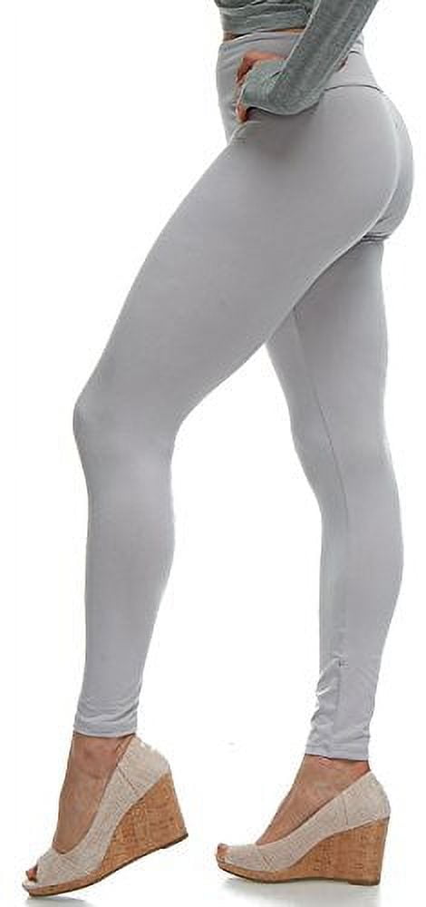 LMB Lush Moda Leggings for Women with Comfortable Yoga Waistband - Buttery  Soft in Many of Colors - fits X-Large to 3X-Large, Black
