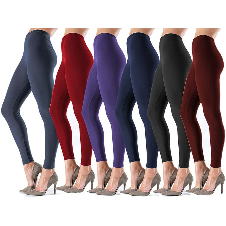 LMB Lush Moda Leggings for Women Capri Seamless Footless Tights,  Underlayer, Cold Weather in Many Colors, Black fits XS to XL at  Women's  Clothing store