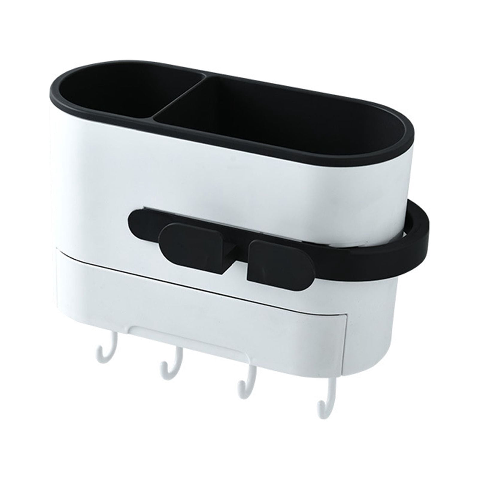 LMEEOR Bathroom Storage Hair Dryer Wall Mount, Towel Toothbrush Toothpaste Perfume Comb Blow