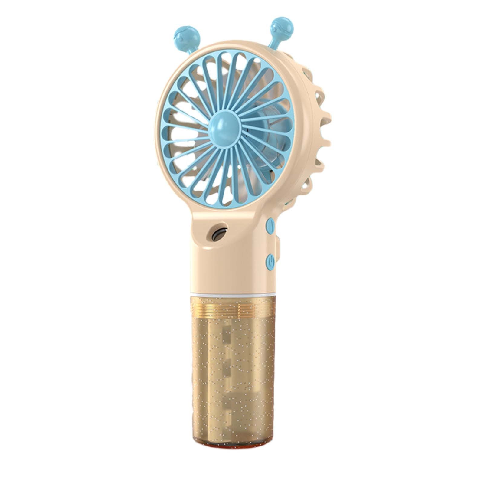 LMEEOR Small Portable Fan, Hand Misting Fan, Fan Rechargeable Portable