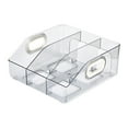LMEEOR Storage Bins, Book Stand File Rack Acrylic Dormitory Desktop