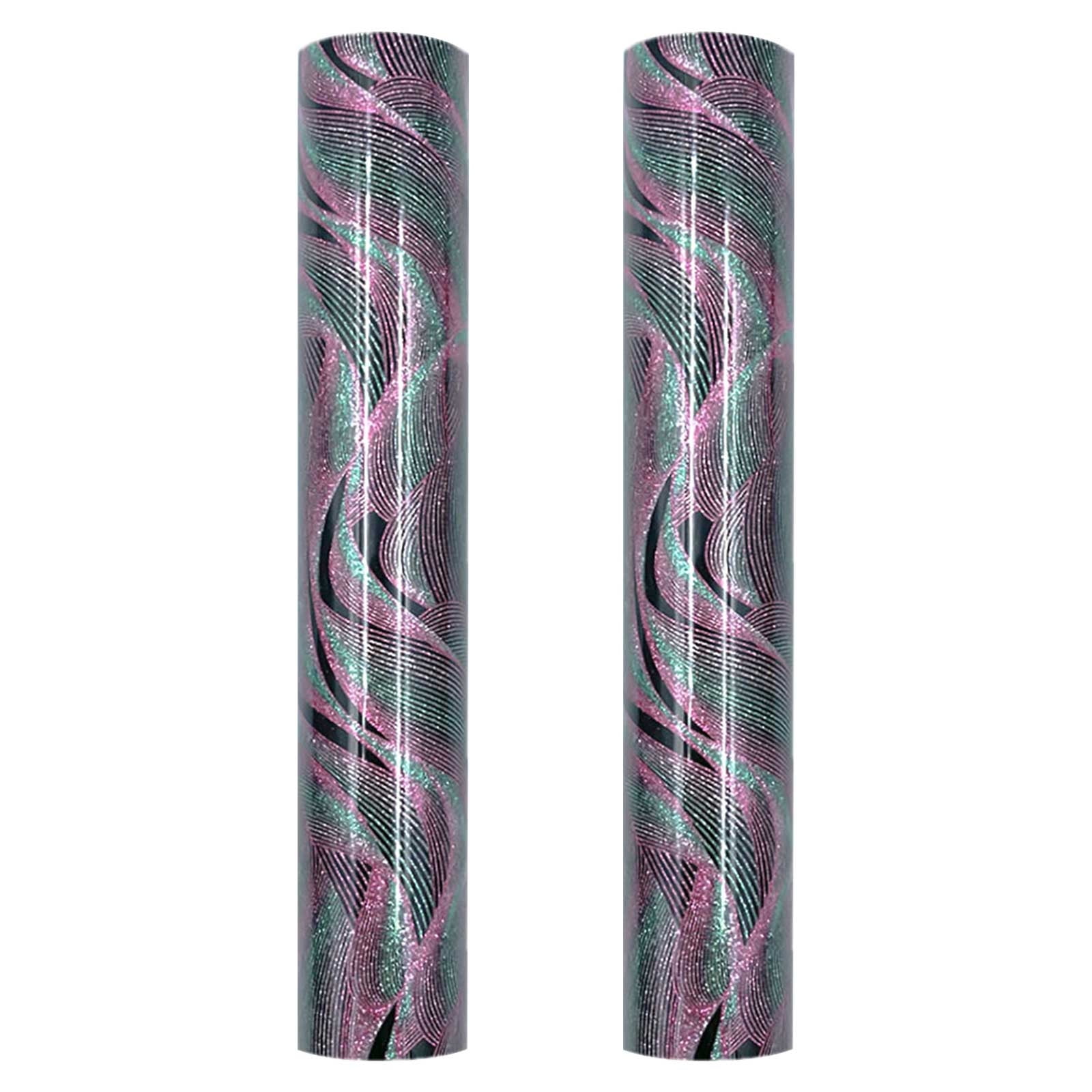 LMEEOR Transfer Paper Clearance Glitter Powder Wave Heat Transfer Film