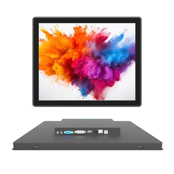 LMENGER 19 Inch Industrial Touch Screen Monitor, 10 Points Touch, Ratio 5:4 Capacitive PCAP Display, 1280 x 1024 R, Active Matrix TFT LCD, LED Backlight, VGA, DVI, HD-MI Ports