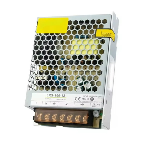 LMENGER Portable LRS 100W Switching Mode Power Supply 12V 8.3A System Power Device, AC to DC Converter Input 85-264 VAC for Cameras, Security Monitoring,3D Printer etc