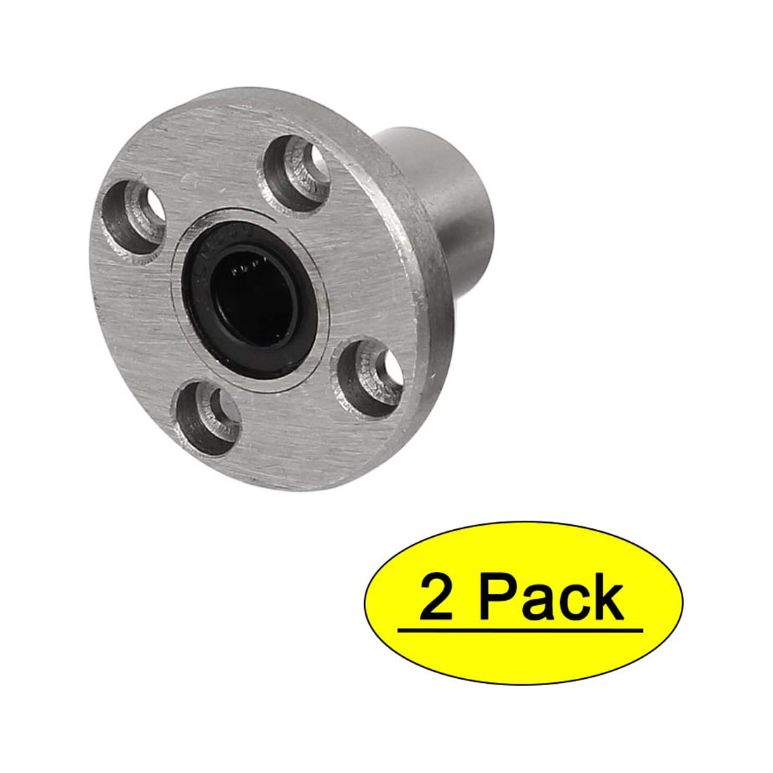 LMF8UU 8mm Inner Dia Round Flange Mounted Linear Ball Bearing Bushing