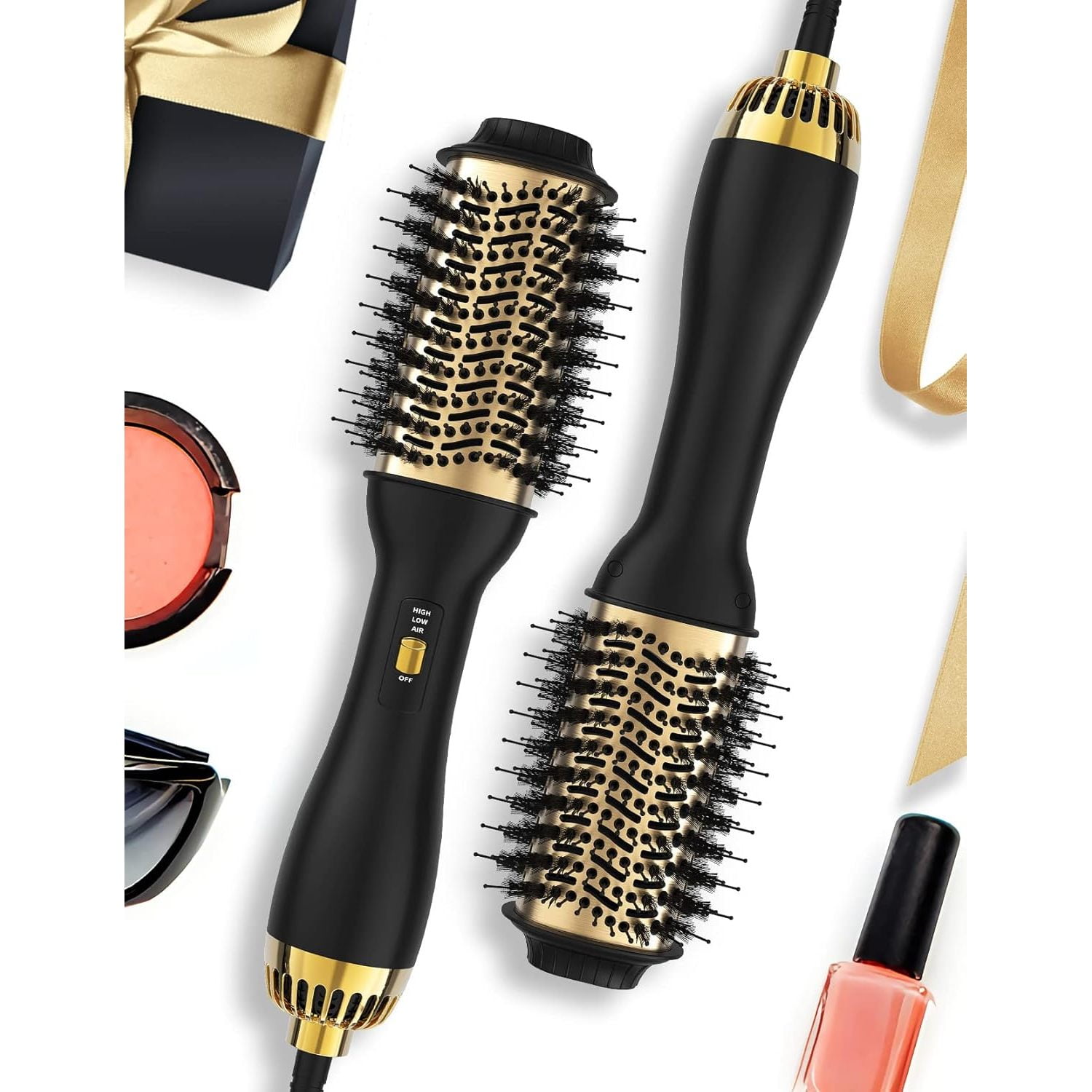 LMHF Hair Blow Dryer Brush and Volumizer, One-Step Hot Air Brush for ...