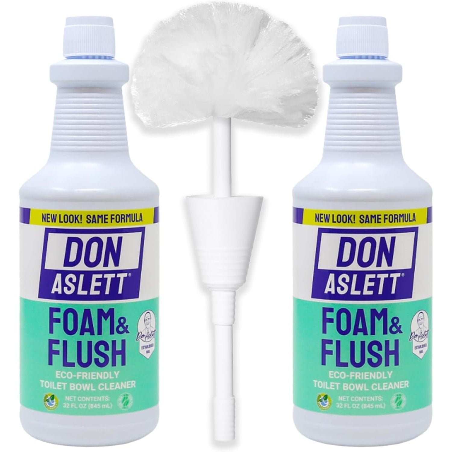 LMHF Johnny Mop & Foam n Flush Toilet Bowl Cleaner (32 Oz Bottle, 2