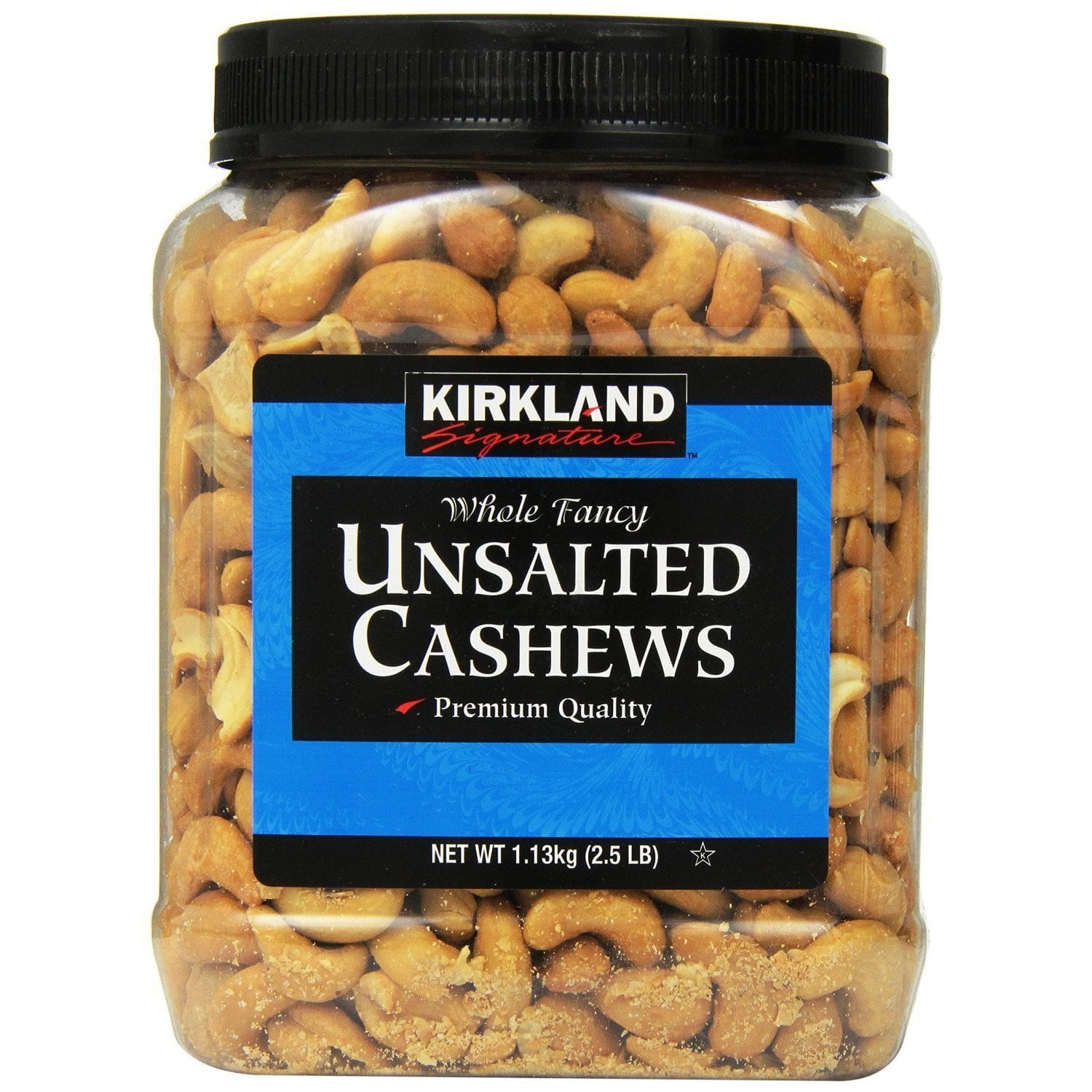LMHF Signature Unsalted Cashews, 2.5 Lb, 2 Pack