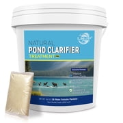 LMJP Pond Clarifier Treatment   36 Packets Natural Pond Water Clear for Outdoor Lakes   Beneficial Enzymes to Improve Water Clarity & Eliminate Odor   Treats Up to 432,000 Sq Ft
