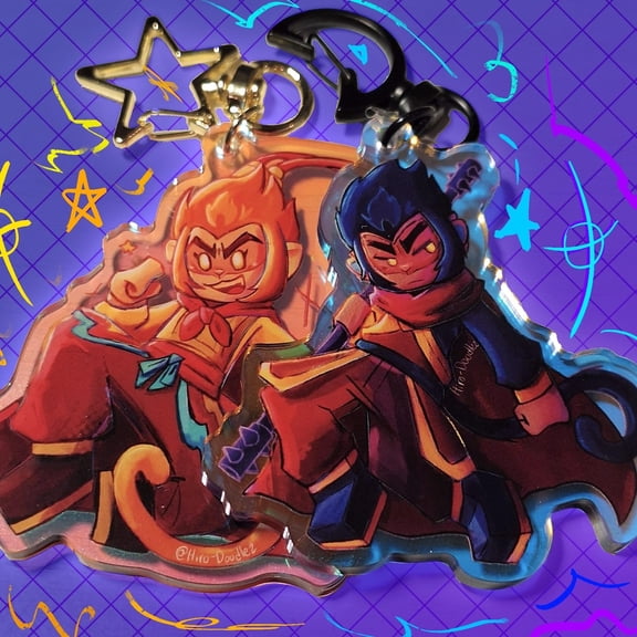 LMK Monkie kid keychains - Sun Wukong, Six Eared Macaque, Monkey King:3 (1 keychain)