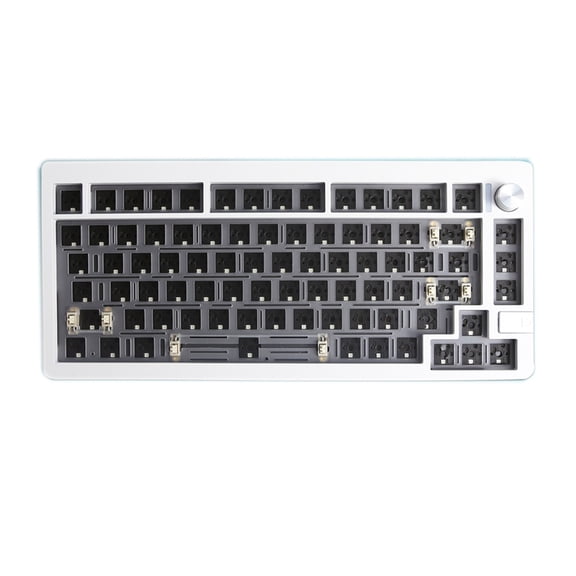 LMK81 Customized Keyboard Kit Gasket Structure CNC Aluminum Body Via Compatible 75% Layout Hotswap Socket Keyboard Kit