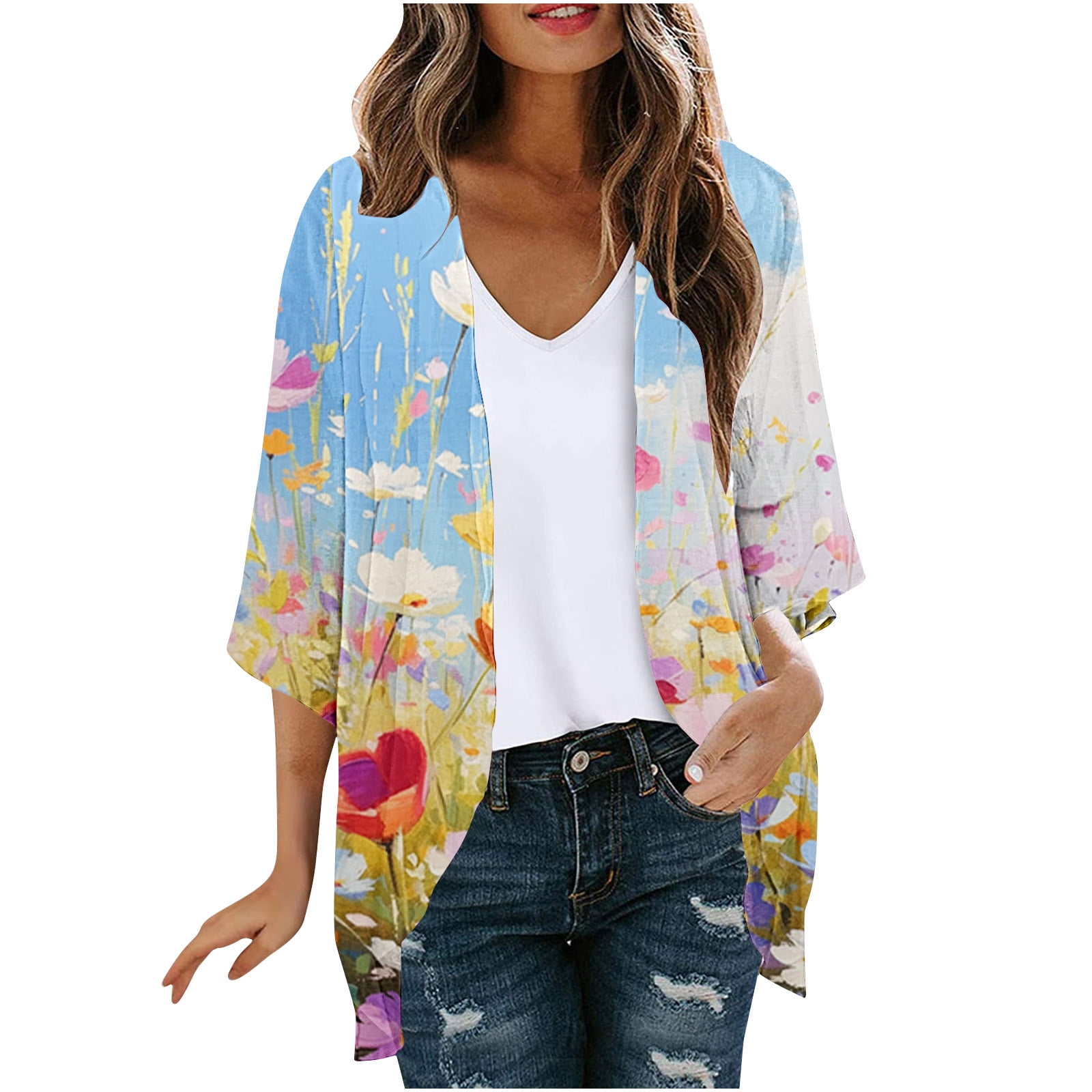 LMKIHUSA Beach Kimono for Women,Women's Summer Kimonos 2024 Trendy ...