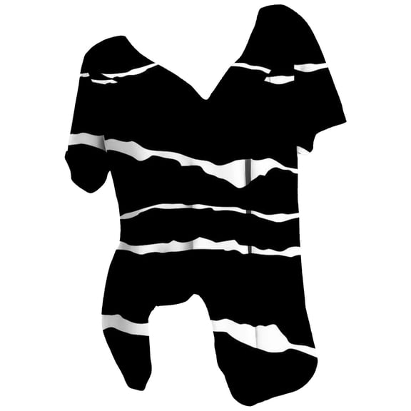 LMKIHUSA Striped Plus Size Tops for Women 2024 Summer Trendy T-Shirts Fashion V-Neck Pullover Short Sleeve Tunics Dressy Casual Tess Blouse,Black XL