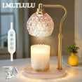 thumbnail image 1 of LMLTLULU Candle Warmer Lamp with Timer,Dimmable Adjustable Height Wax Melter Light for Jar Candles,Amber Crystal Candle Lamp for Home Decor,Perfect Gifts for Mom,Dorm Room,New Home,Includes 2 Bulbs, 1 of 9