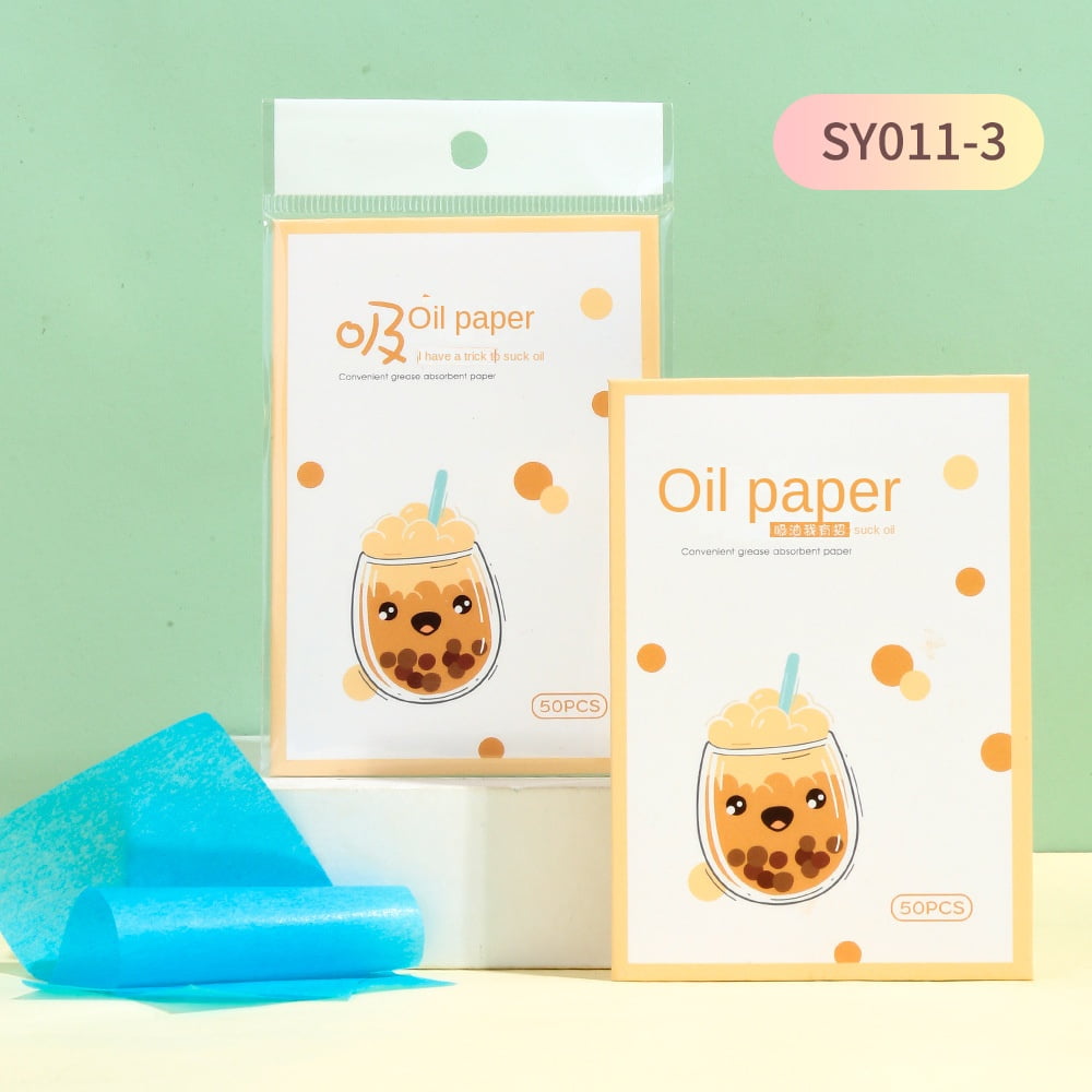 LMLTOP portable oilabsorbing paper 50 pieces of refreshing degreasing