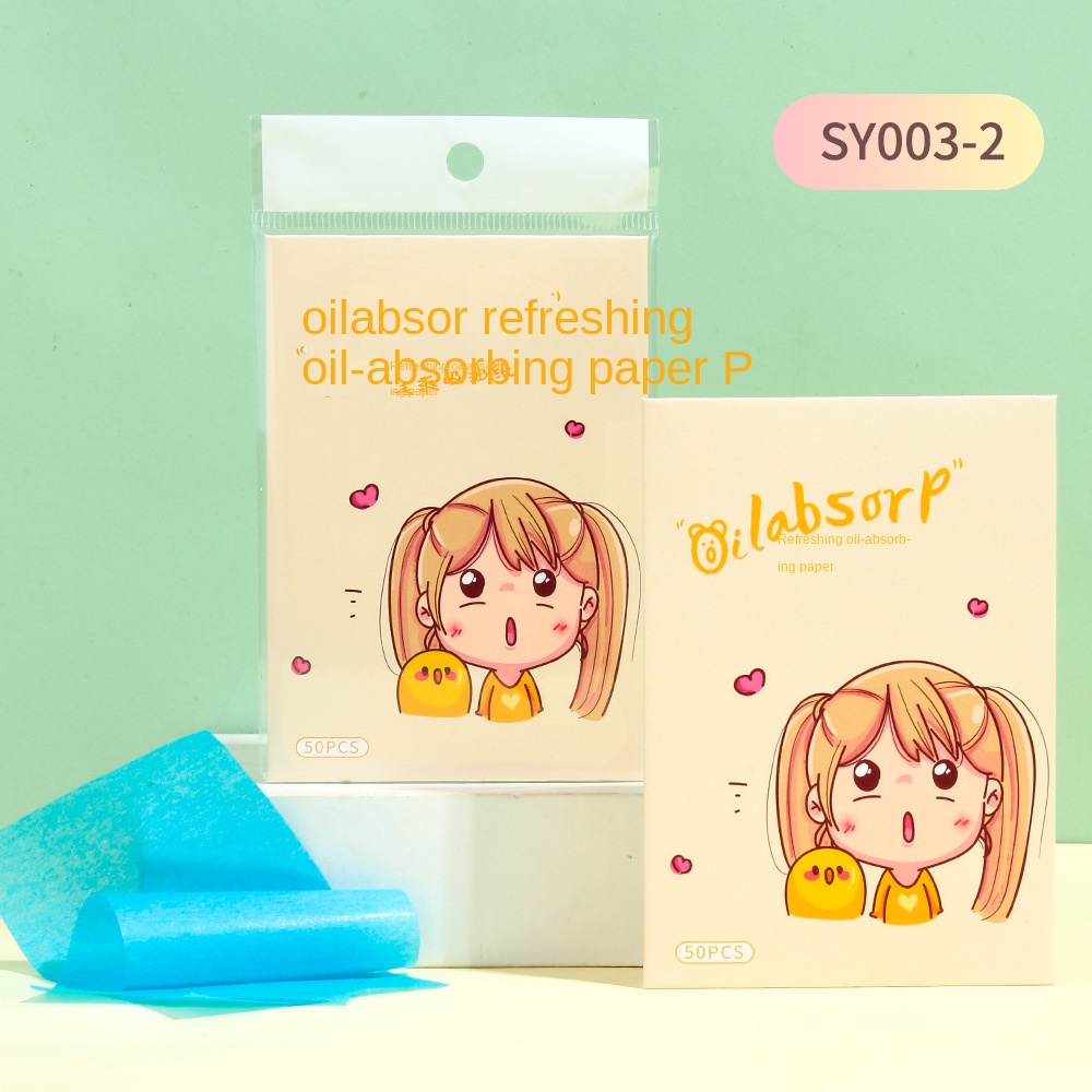 LMLTOP portable oilabsorbing paper 50 pieces of refreshing degreasing