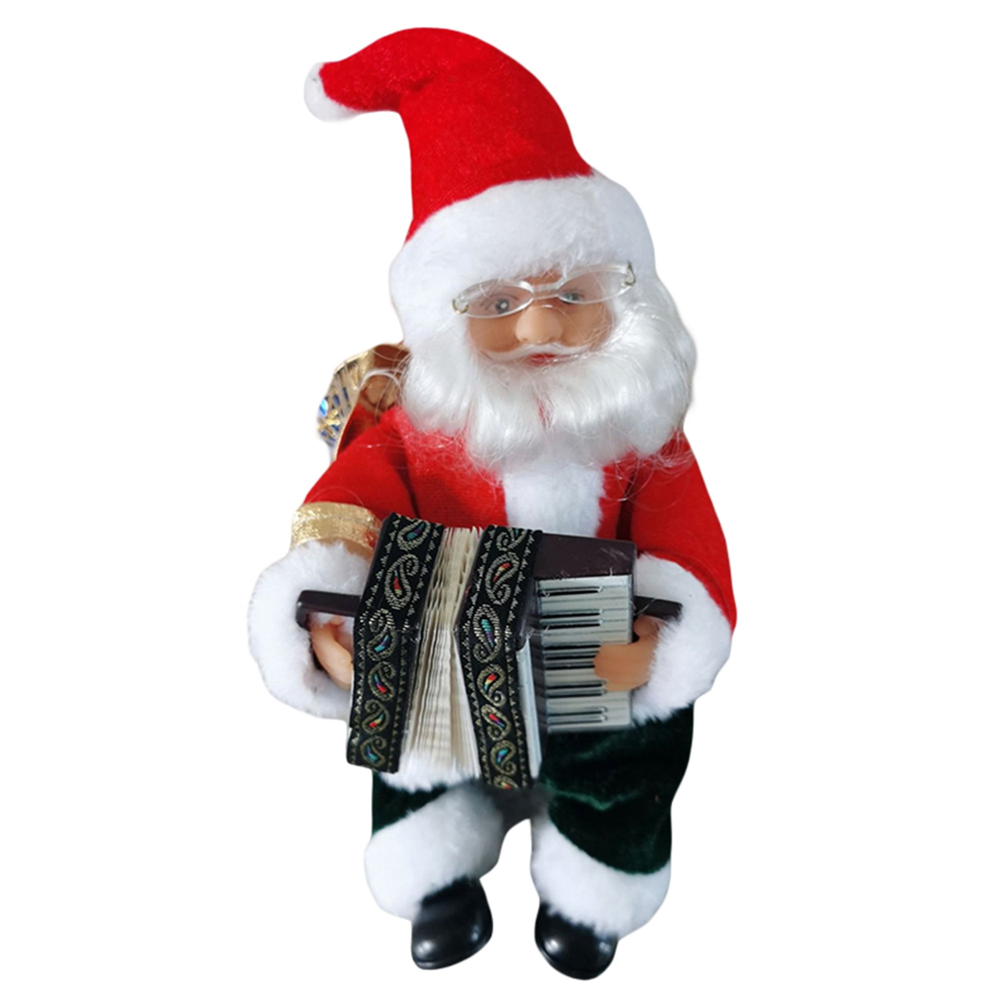 LMLYSoH Dancing Singing Santa Claus with Saxophone, Christmas Musical Moving Figure, Christmas