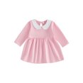 thumbnail image 1 of LMLYSoH Little Girls Fall Dress Long Sleeve Doll Collar Loose Dress Toddler Halloween Costume Cosplay Outfit, 1 of 9