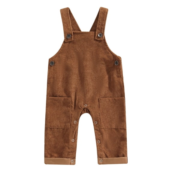 LMLYSoH Toddler Boys Girls Spring Autumn Sling Jumpsuit Solid Color Sleeveless Suspender Pants