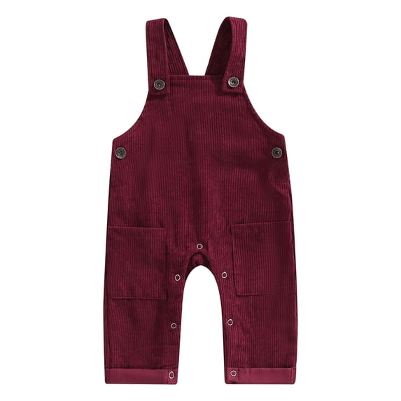 LMLYSoH Toddler Boys Girls Spring Autumn Sling Jumpsuit Solid Color Sleeveless Suspender Pants