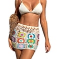 thumbnail image 1 of LMLYSoH Women Bikini Cover up Skirt Summer Crochet Floral Cutout Swimsuit Bottom Cover up for Beach Swimwear Bathing Suit, 1 of 8