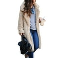 thumbnail image 1 of LMLYSoH Women Coat, Solid Color Cardigan Loose Jacket, Long Sleeve Folded Collar Wild Fashion Spring/Autumn/Winter Outerwear, 1 of 9