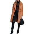 thumbnail image 1 of LMLYSoH Women Coat, Solid Color Cardigan Loose Jacket, Long Sleeve Folded Collar Wild Fashion Spring/Autumn/Winter Outerwear, 1 of 9