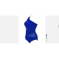 thumbnail image 1 of LMLYSoH Women Summer Bathing Suit, One-Piece Solid Color Sleeveless Padded Bikini, Mesh One Shoulder Off Wire Free Swimming Suit, 1 of 7
