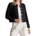 thumbnail image 1 of LMLYSoH Women's Crew Neck Knit Cardigan Basic Long Sleeve Solid Color Button Down Sweater Outwear, 1 of 9