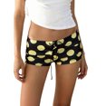thumbnail image 1 of LMLYSoH Women's Dot Print Mini Shorts Summer Fashionable Fold Over Low Waist Micro Shorts, 1 of 9