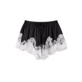 thumbnail image 1 of LMLYSoH Women's Mini Shorts Lace Patchwork Drawstring Elastic Waist Casual Summer Loose Lounge Shorts, 1 of 7
