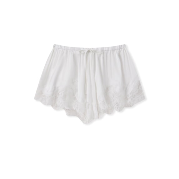 LMLYSoH Women's Mini Shorts Lace Patchwork Drawstring Elastic Waist Casual Summer Loose Lounge Shorts