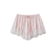 thumbnail image 1 of LMLYSoH Women's Mini Shorts Lace Patchwork Drawstring Elastic Waist Casual Summer Loose Lounge Shorts, 1 of 7