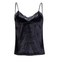 thumbnail image 1 of LMLYSoH Women' s Spaghetti Strap Camisole Sleeveless Lace Trim V Neck Tank Top Strappy Tops, 1 of 1