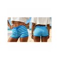 thumbnail image 1 of LMLYSoH Women's Stripe Knit Lounge Shorts Slim Fit Summer Bottoms Adjustable Drawstring Elastic Waist Casual Short Pants, 1 of 8