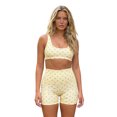thumbnail image 1 of LMLYSoH Women's Summer Outfits Slim Fit Fruit Bow Pattern Sports Sleeveless Camisole Crop Tops with Tight Shorts 2 Pcs Set, 1 of 9