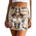 thumbnail image 1 of LMLYSoH Women's Summer Sequined Mini Skirt Casual Stylish Sparkly A Line Mid Rise Short Skirt, 1 of 9
