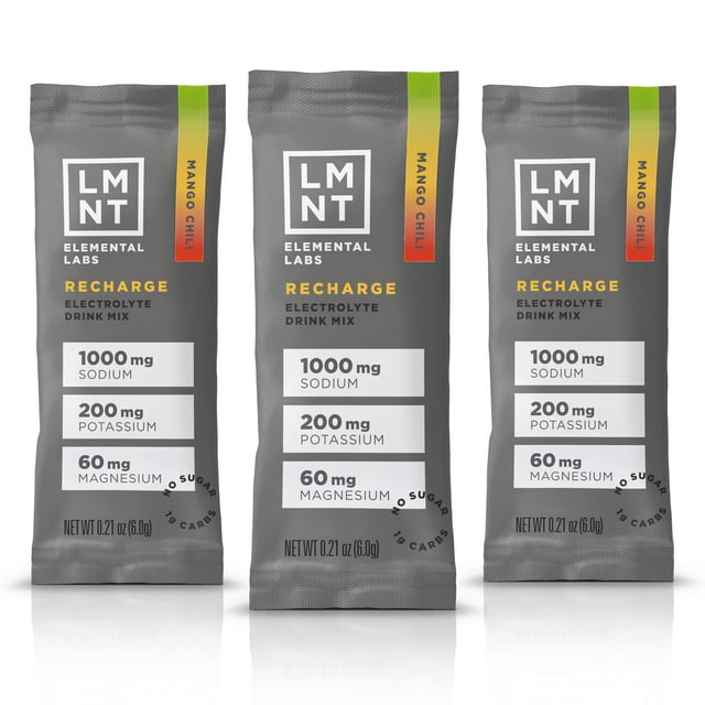 LMNT Electrolyte Drink Mix | Hydration Powder | Keto & Paleo | No Sugar, No Artificial Ingredients | Mango Chili | 30 Stick Packs