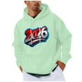 thumbnail image 1 of LMOIPLI Drawstring Long Sleeve Sweatshirts for Men Fall Spring Top Fashion Printed Pullover Comfortable Sweatshirts with Pocket Green XXXXL, 1 of 5