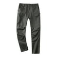 thumbnail image 1 of LMOIPLI Men's Cargo Pants Outdoor Waterproof Casual Elastic Waist Pockets Breathable Soft Comfortable Thick Fabric Drawstring Closure Sweatpants Gray XXL, 1 of 9