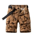 thumbnail image 1 of LMOIPLI Men's Cargo Shorts Cotton Relaxed Fit Casual Loose Shorts Summer Outdoor Camouflage Work Shorts with Pockets Coffee M, 1 of 3